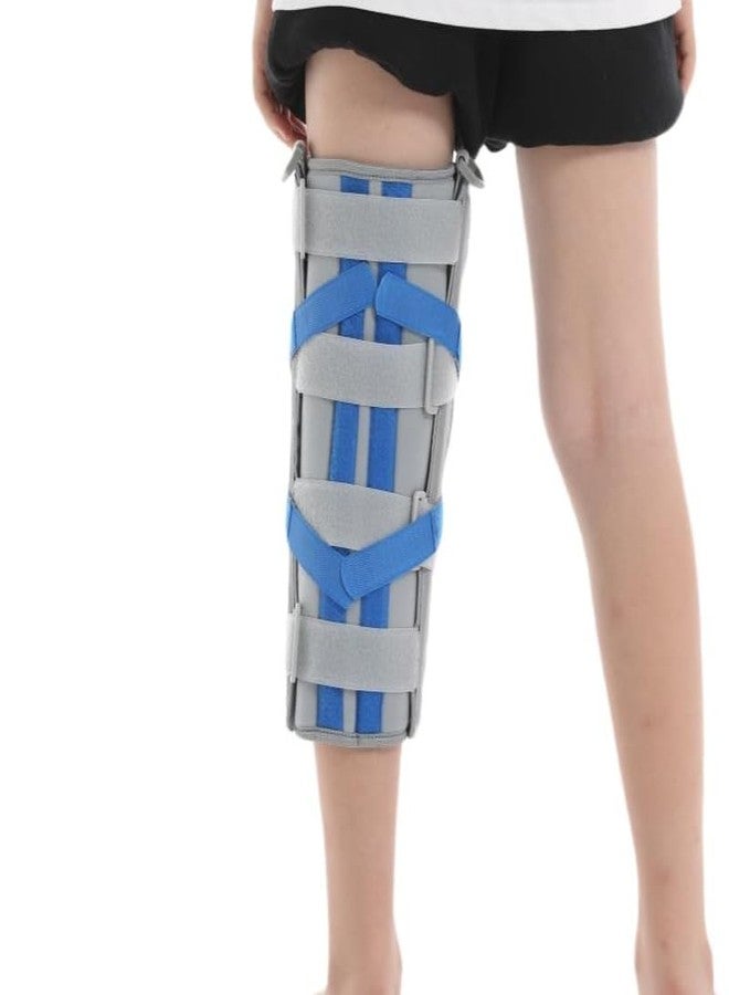 RousuMedi Kids Knee Leg Immobilizer Pediatric Knee Brace Support Child Knee Fixed Splint Leg Fracture Splint Leg Immobilizer/Knee Splint/Knee Brace (Small) - Image 4