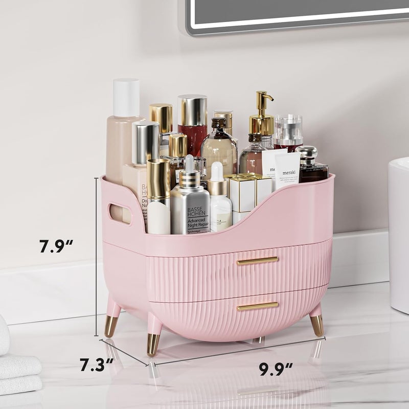 Deoxys Makeup Organizer, Skincare Holder Bathroom Counter Organizer, Storage Box Cosmetic Display Cases, Teen Girl Gifts Trendy Stuff Make up Organizers for Vanity, Dresser, Countertop - Image 3
