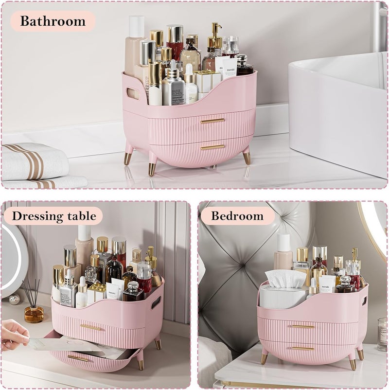 Deoxys Makeup Organizer, Skincare Holder Bathroom Counter Organizer, Storage Box Cosmetic Display Cases, Teen Girl Gifts Trendy Stuff Make up Organizers for Vanity, Dresser, Countertop - Image 2