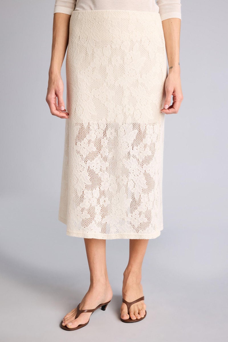 DeFacto White Woman Pencil Skirt Normal Waist Midi Knitted Skirt Casual - Image 4