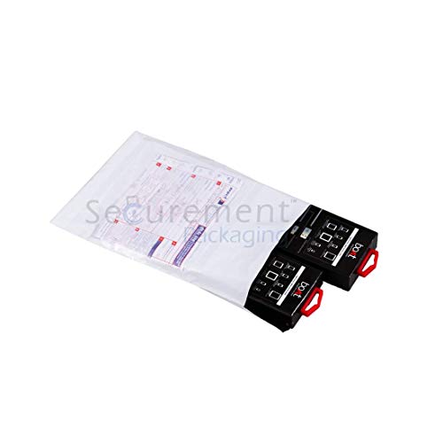 SECUREMENT Security Poly Courier bag Envelopes with POD pouch (6 x 8 inches) - 100 Packs - Image 1