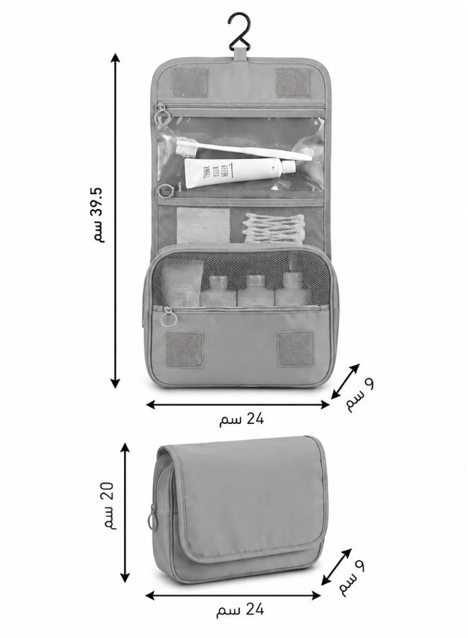 TRENZ Hanging Travel Toiletry Bag with Hook (Z-15) – Multi-Compartment Organizer, Moisture-Resistant - Image 4