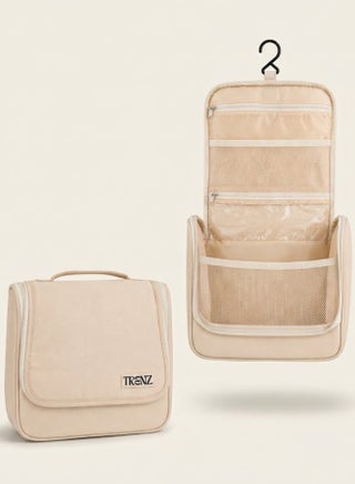 TRENZ Hanging Travel Toiletry Bag with Hook (Z-15) – Multi-Compartment Organizer, Moisture-Resistant