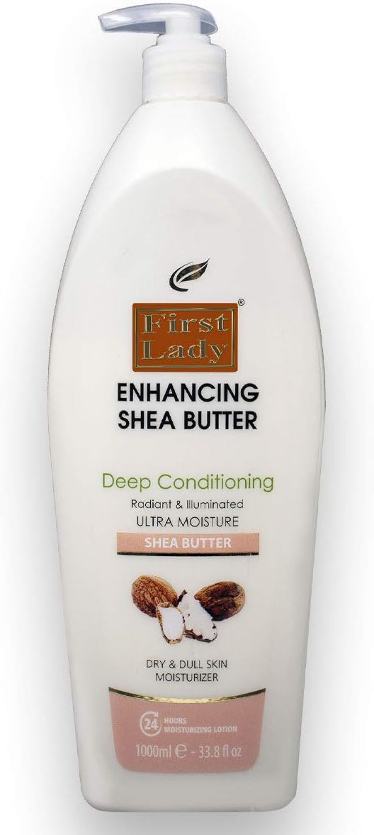 First Lady Enhancing Shea Butter Deep Conditioning Moisturizing Hand Body Lotion 1000ml Dry Dull Skin