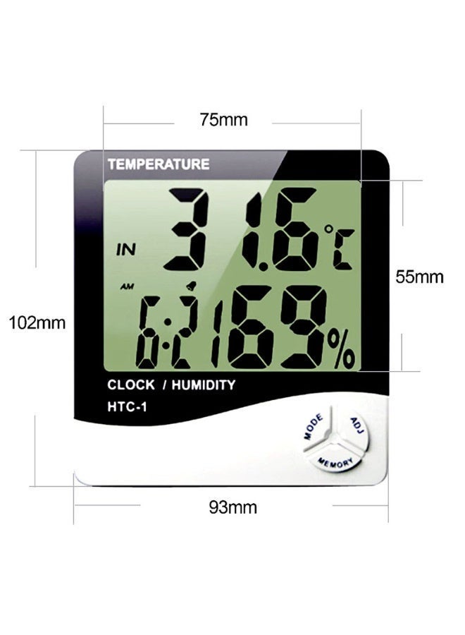 Chabeia Digital Home Thermometer, Hygrometer Indoor Humidity Gauge, Baby Room Temperature Humidity Sensor Meter, for Bedroom Plants Greenhouse Humidors Office（White） - Image 2