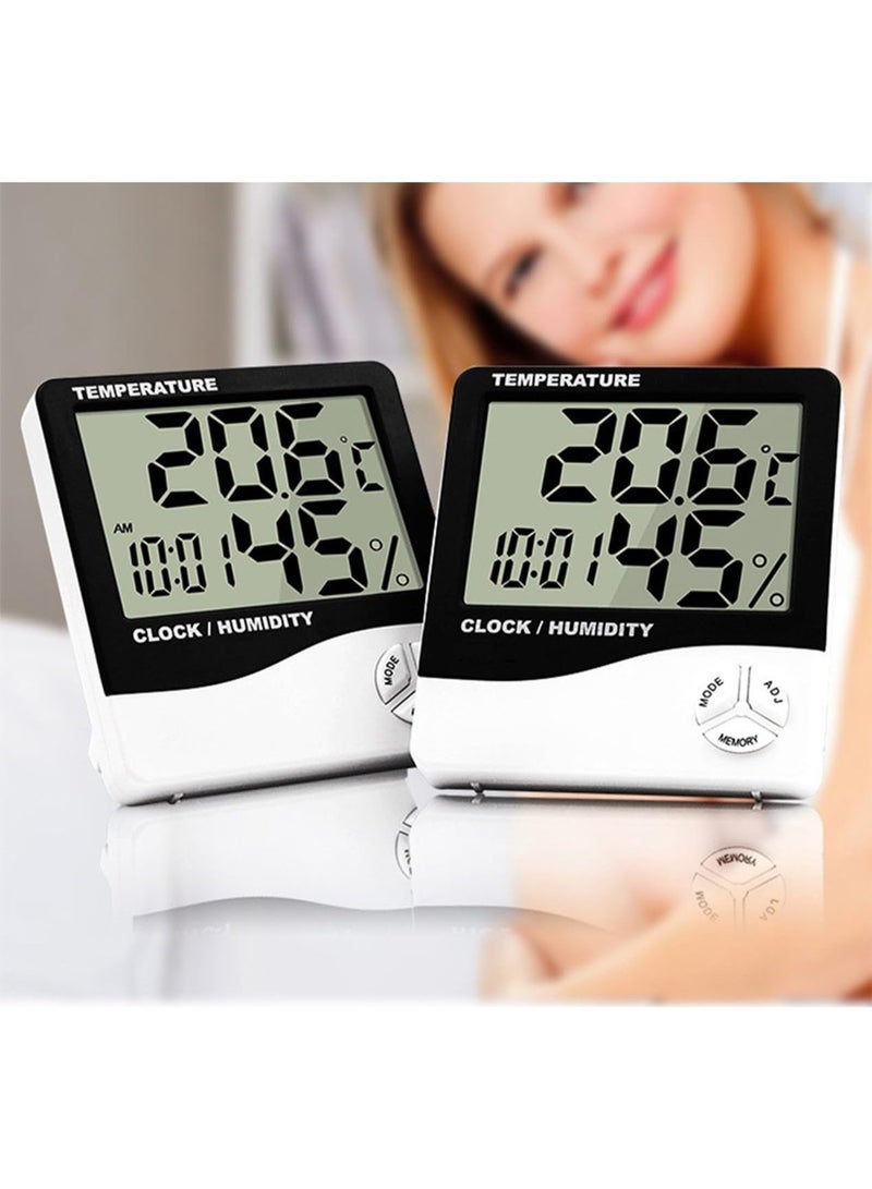 Chabeia Digital Home Thermometer, Hygrometer Indoor Humidity Gauge, Baby Room Temperature Humidity Sensor Meter, for Bedroom Plants Greenhouse Humidors Office（White） - Image 4