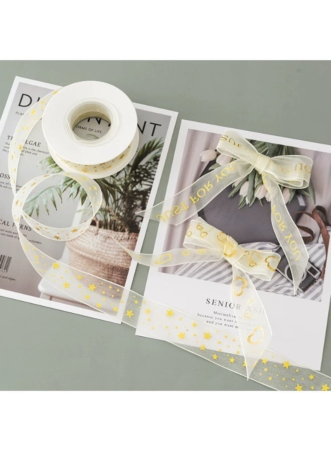 NIBEMINENT 5pc, 2.5cm x 10 yards Fishtail Ribbon Flower Packaging Ribbon Bow Wavy Yarn Floral Yarn Ribbon, Ribbons for Bouquets, Craft Supplies, Fabric, Handmade Wedding Bouquets Material, Gift Packaging Materials, Cake Decor Ribbon, Wedding Decor, Party Decor, Gift Decor - Image 5