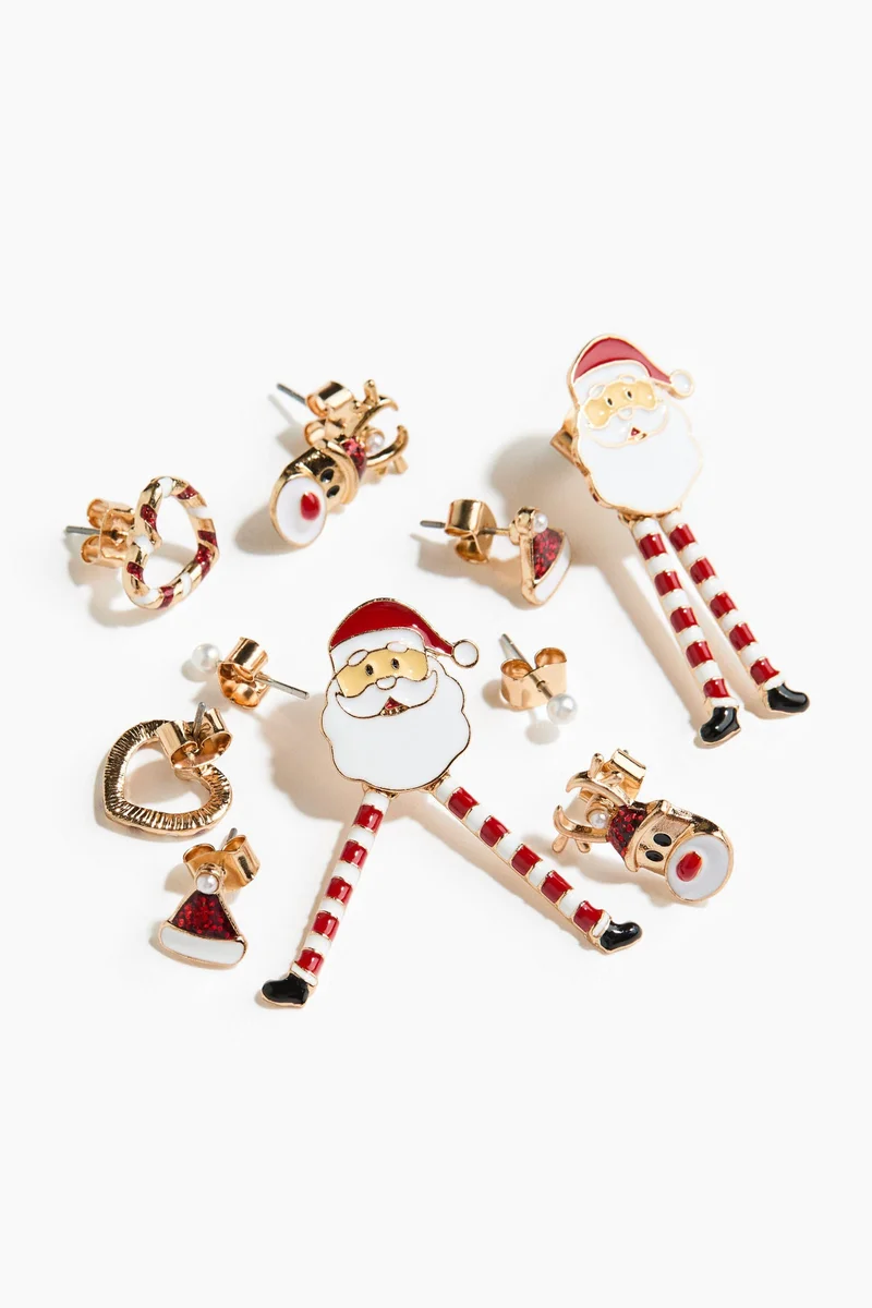 H&M 5 pairs stud earrings