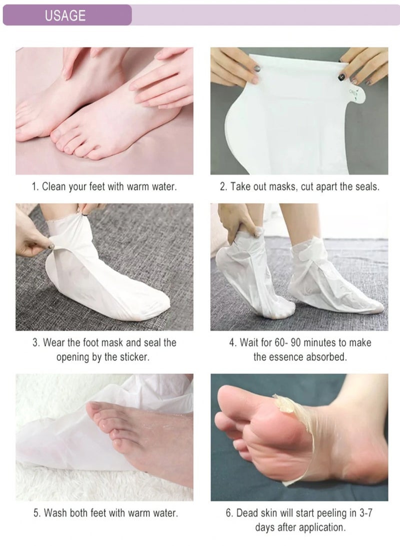 Mond'sub Exfoliating Foot Mask, Feet Baby Soft Smooth Silky Skin  - Image 5
