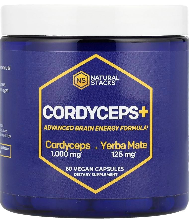 Natural Stacks Cordyceps+ 60 Vegan Capsules