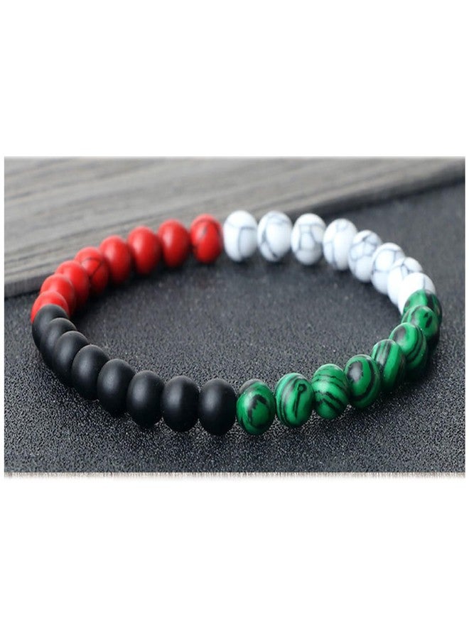 POYAMUSE Palestinian Beaded Strand Bracelet - Free Palestine Beaded Bracelet for Men and Women, Support Palestinian Accessories-beads - Image 3