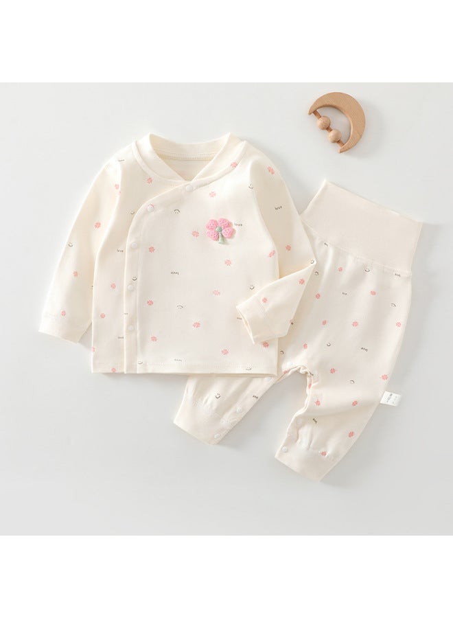 Baby Autum Clothing Set Split Autum Pants Type A Bottoming One-year-old Pajamas Newborn Male And Female Baby Clothes Pure Cotton Autum