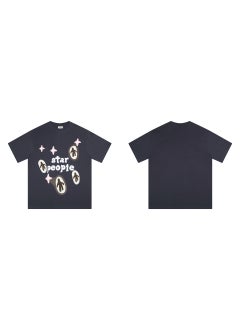 Broken Planet Cartoon Logo Cotton Tee 310 Paris Grey