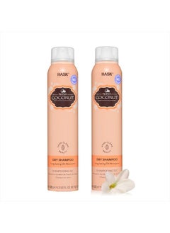 Coconut Monoi Nourishing Dry Shampoo Kits for all hair types, aluminum free, no sulfates, parabens, phthalates, gluten or artificial colors (6.5oz-Qty2)