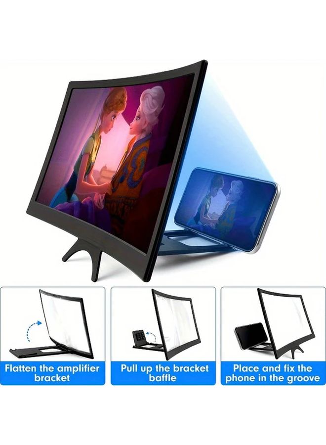 14 Inch Phone Magnifying Glass 3D Screen Extender For Movies Games Camping - Image 1