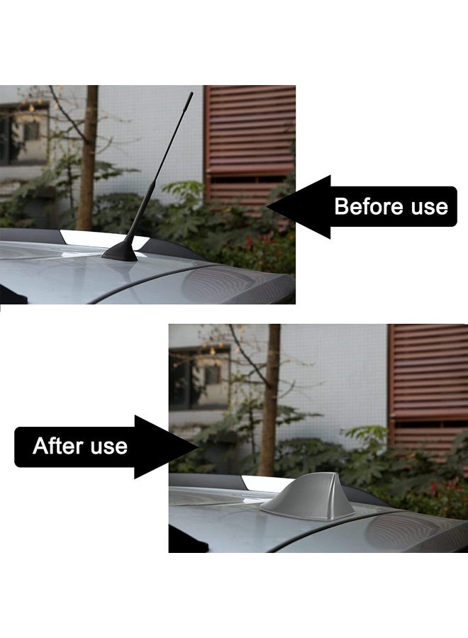 “Universal Shark Fin Car Antenna – Waterproof Dust-Proof Roof Mount Aerial, Stylish Signal Decor Replacement for All Vehicles, Easy Installation” - Image 2
