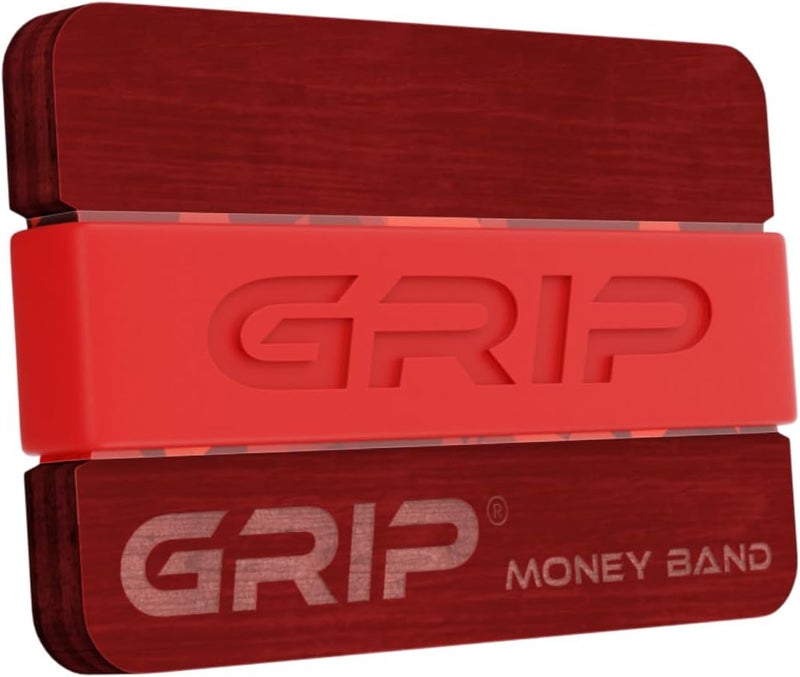 Grip Money Band - BLOOD RED - Premium Silicone Band for Cash & Cards - Slim & Durable Design - Image 2