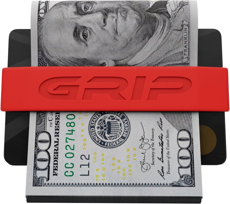Grip Money Band - BLOOD RED - Premium Silicone Band for Cash & Cards - Slim & Durable Design - Image 4