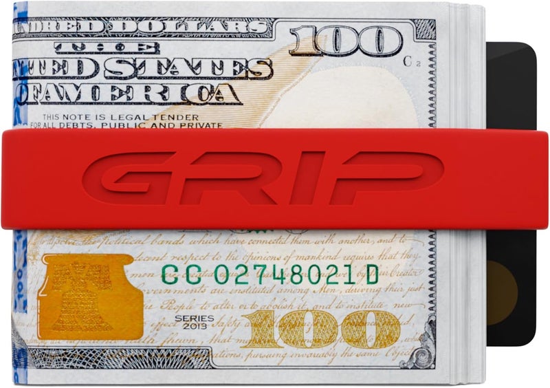 Grip Money Band - BLOOD RED - Premium Silicone Band for Cash & Cards - Slim & Durable Design - Image 3