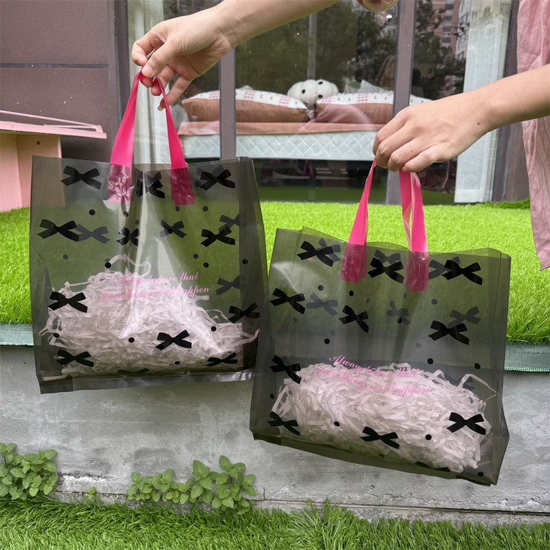 New Clothing Store Handbag Women'S High-End Packaging Shopping Plastic Bag Gift Packaging Special Belt - Image 2