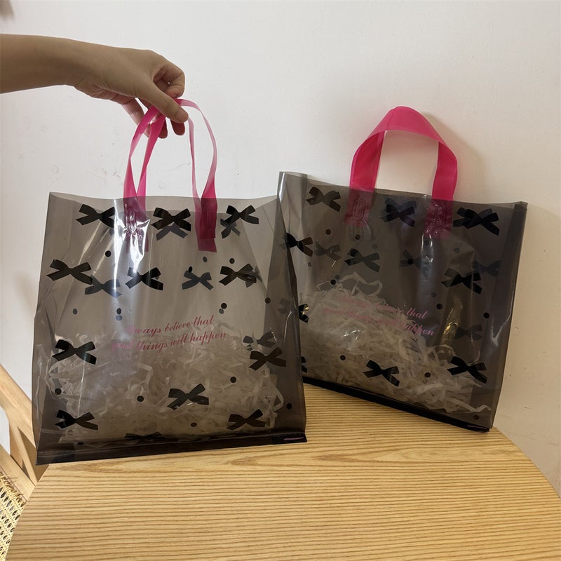 New Clothing Store Handbag Women'S High-End Packaging Shopping Plastic Bag Gift Packaging Special Belt - Image 3