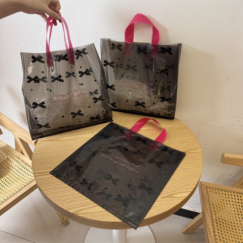 New Clothing Store Handbag Women'S High-End Packaging Shopping Plastic Bag Gift Packaging Special Belt - Image 4