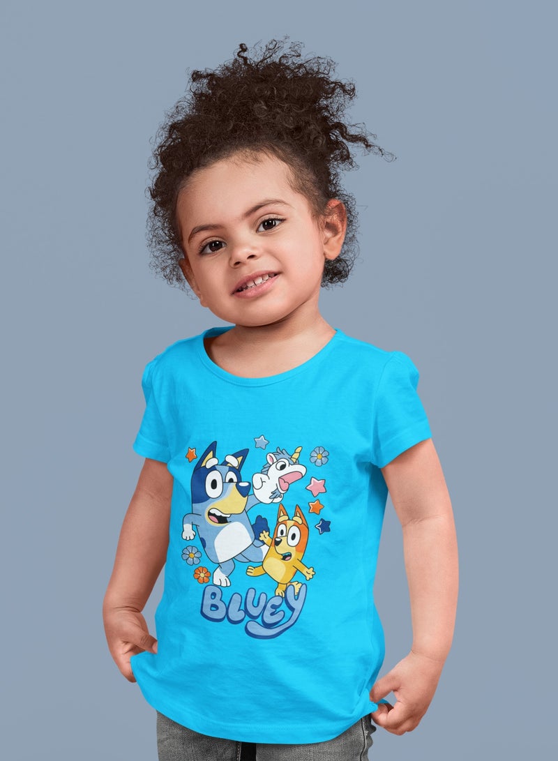 ZOOM بلو - زهرة - تصميم تي شيرت جديد