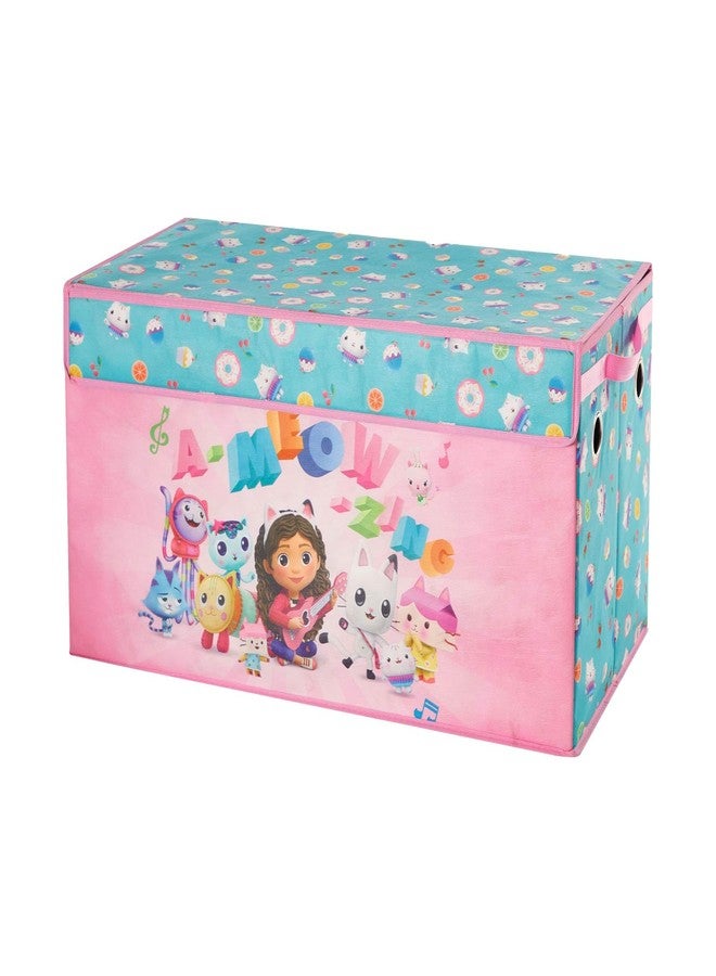 Idea Nuova Gabbys Dollhouse Collapsible Childrens Storage Trunk, Durable with Soft Lid, 28.5"x14.5"x16" - Image 1