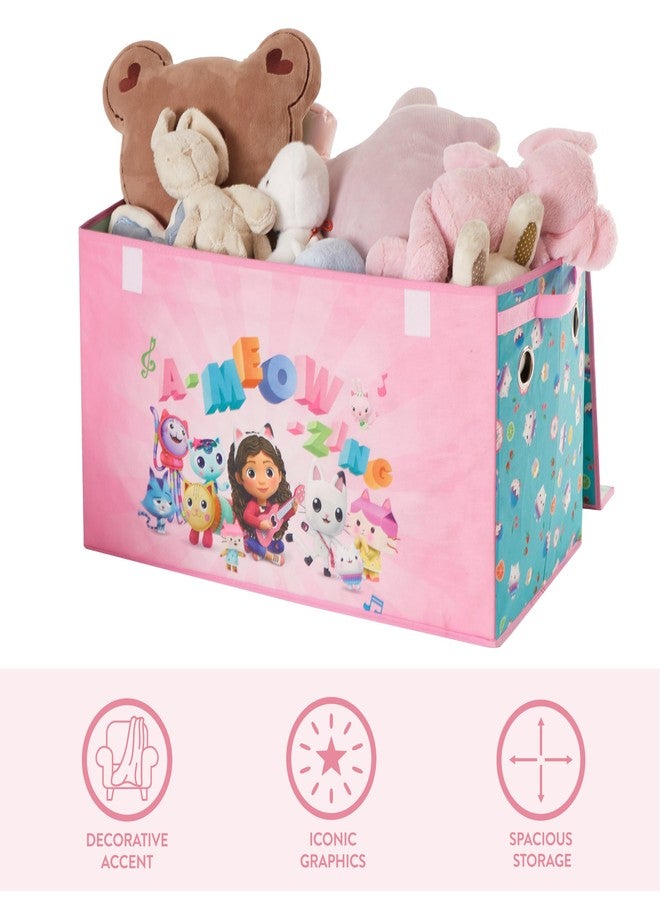 Idea Nuova Gabbys Dollhouse Collapsible Childrens Storage Trunk, Durable with Soft Lid, 28.5"x14.5"x16" - Image 4