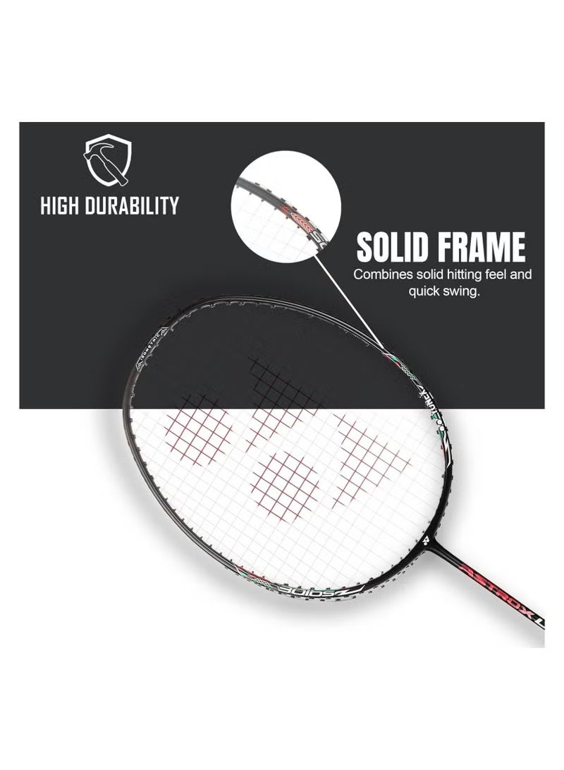 Yonex Astrox Lite 37i Graphite Badminton Racquet | 30 lbs Tension | Lightweight | Isometric Head Shape | Solid Frame & Slim Shaft | Black, Standard, G4 5U Grip - Image 5