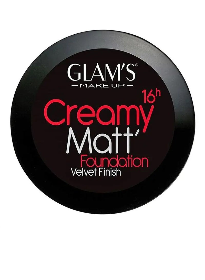 Glam's Creamy Matt Foundation #240 Bright Beige - Image 1