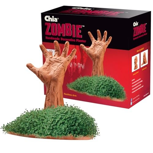 Chia Pet Zombie Pet with Seed Pack, Decorative Pottery Planter, Easy to Do and Fun to Grow, Novelty Gift, Perfect for Any Occasion - Image 1