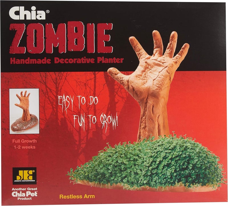 Chia Pet Zombie Pet with Seed Pack, Decorative Pottery Planter, Easy to Do and Fun to Grow, Novelty Gift, Perfect for Any Occasion - Image 5