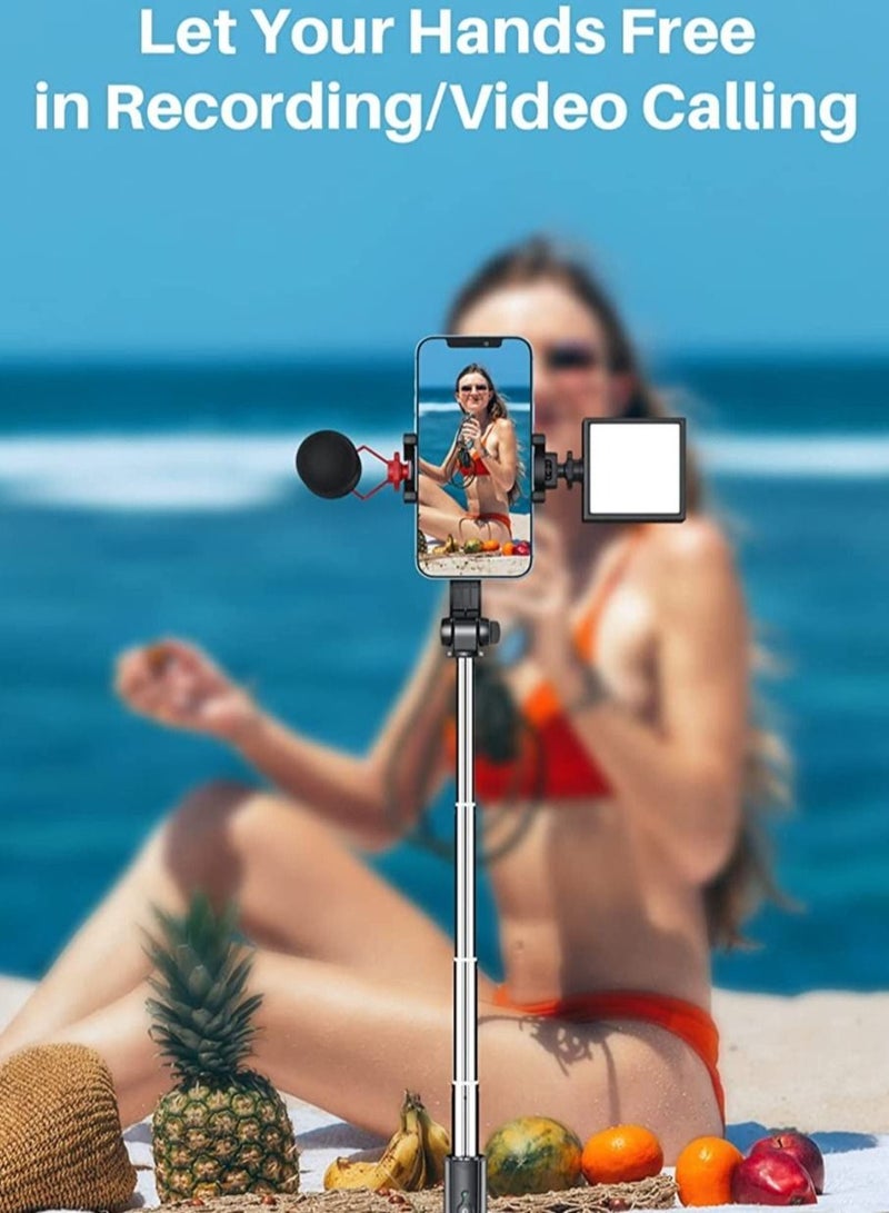 Selfie Stick Tripod Bluetooth, Extendable Phone Tripod Selfie Stick with Wireless Remote Shutter for iPhone Xs MAX/XR/XS/X/8/8P/7/7P/6s/6, Galaxy S9/S8/S7/S6/Note 9/8, Huawei and More - Image 2
