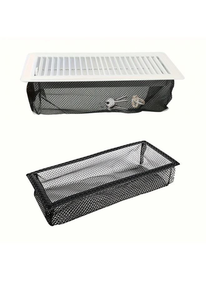 Black Floor Vent Filter Mesh Screen Prevents Insects Pet Hair Dust Debris - Image 2
