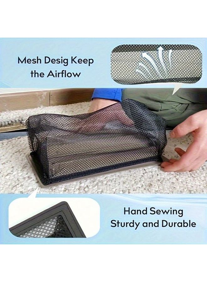 Black Floor Vent Filter Mesh Screen Prevents Insects Pet Hair Dust Debris - Image 5