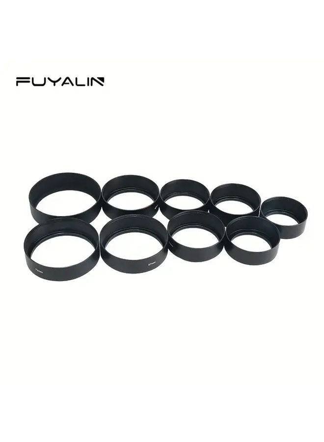 Standard Lens Hood 52mm 58mm Aluminum Alloy Threaded Mount for DSLR Mirrorless Cameras - Image 5