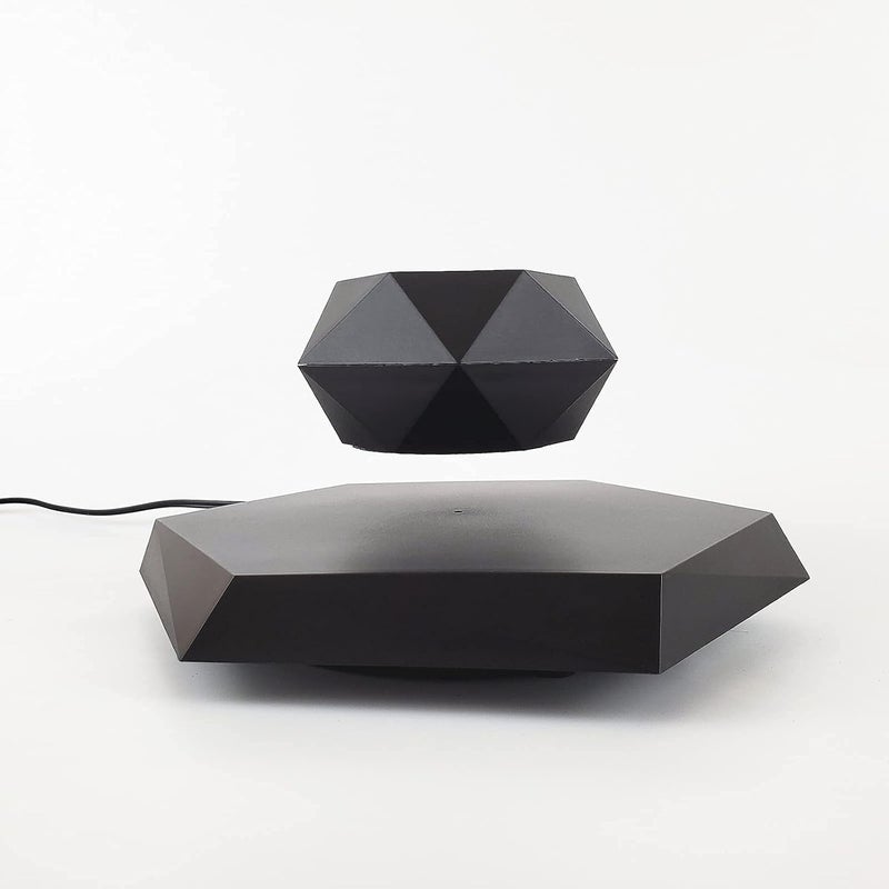 HCNT Levitation Air Bonsai Pot, Magnetic Levitating Mini Rotating Flower Pot Planters Suspension Floating Succulents Pot Sky-Garden Plant Potted for Home Living Room Office Desk Decoration(Black) - Image 4