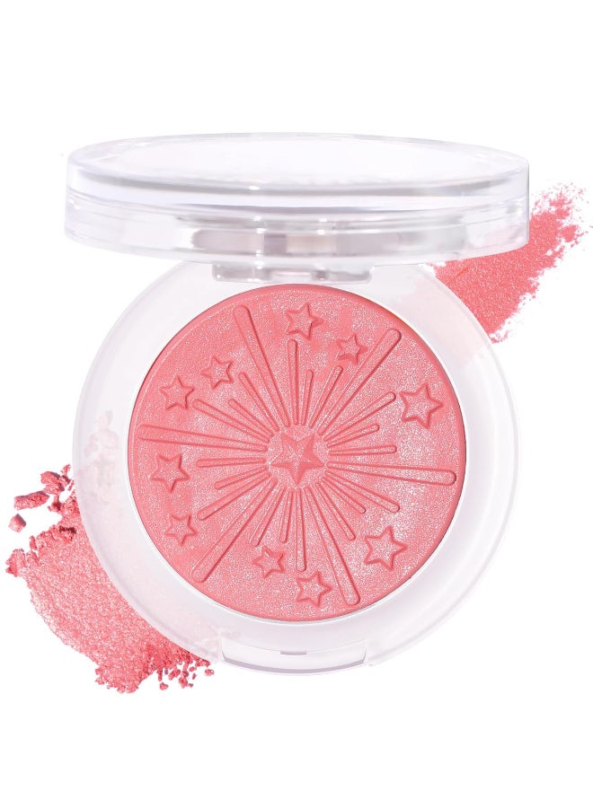 Ucanbe Baked Blush for Cheek, Glow Blushing Palette - Seamless Silky Blendable Powder Blush Makeup Palette, Delivering Long Last Natural Ruddy Complexion, 02 Coral - Image 1