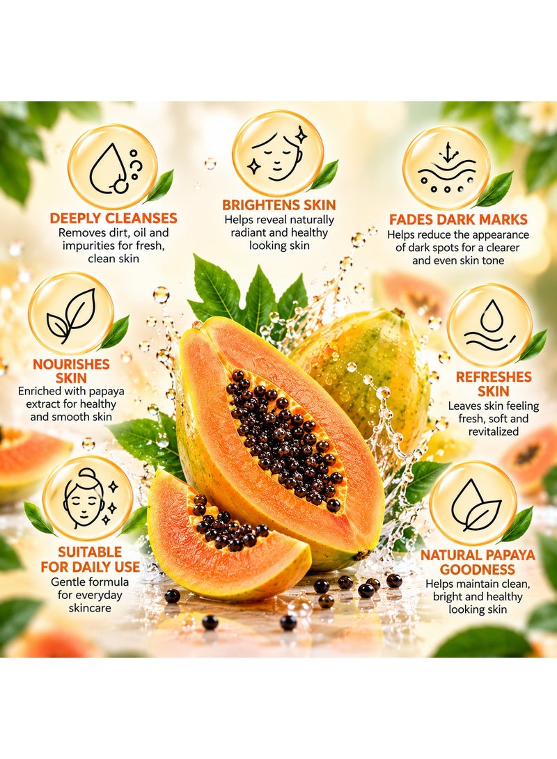 ماكروس غسول الوجه بالبابايا 150 مل – عبوة من قطعتين، منظف وجه للاستخدام اليومي للرجال والنساء - Image 3