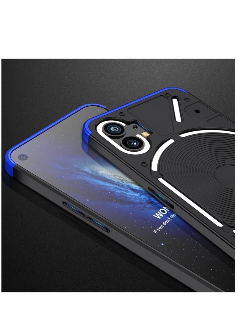 Arabest Compatible with Nothing Phone 1 Phone Case, Hard PC Matte Back Shell Premium Slim 360 Degree Full Body Protective Shockproof Ultra Thin Cover for Nothing Phone (1) (Blue) - Image 5