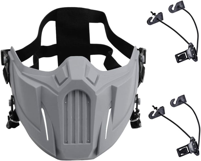 Aoutacc Airsoft Half Face Masks, Tactical Paintball Mask Protective Gear for CS BBS Hunting Paintball Shooting - Image 1