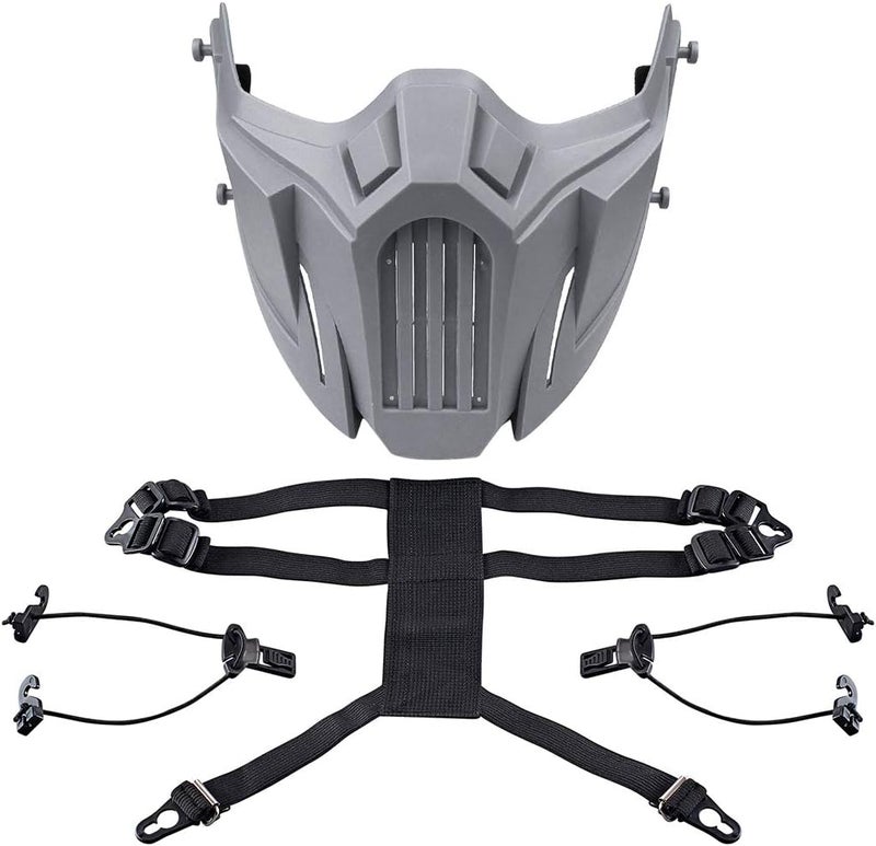 Aoutacc Airsoft Half Face Masks, Tactical Paintball Mask Protective Gear for CS BBS Hunting Paintball Shooting - Image 4