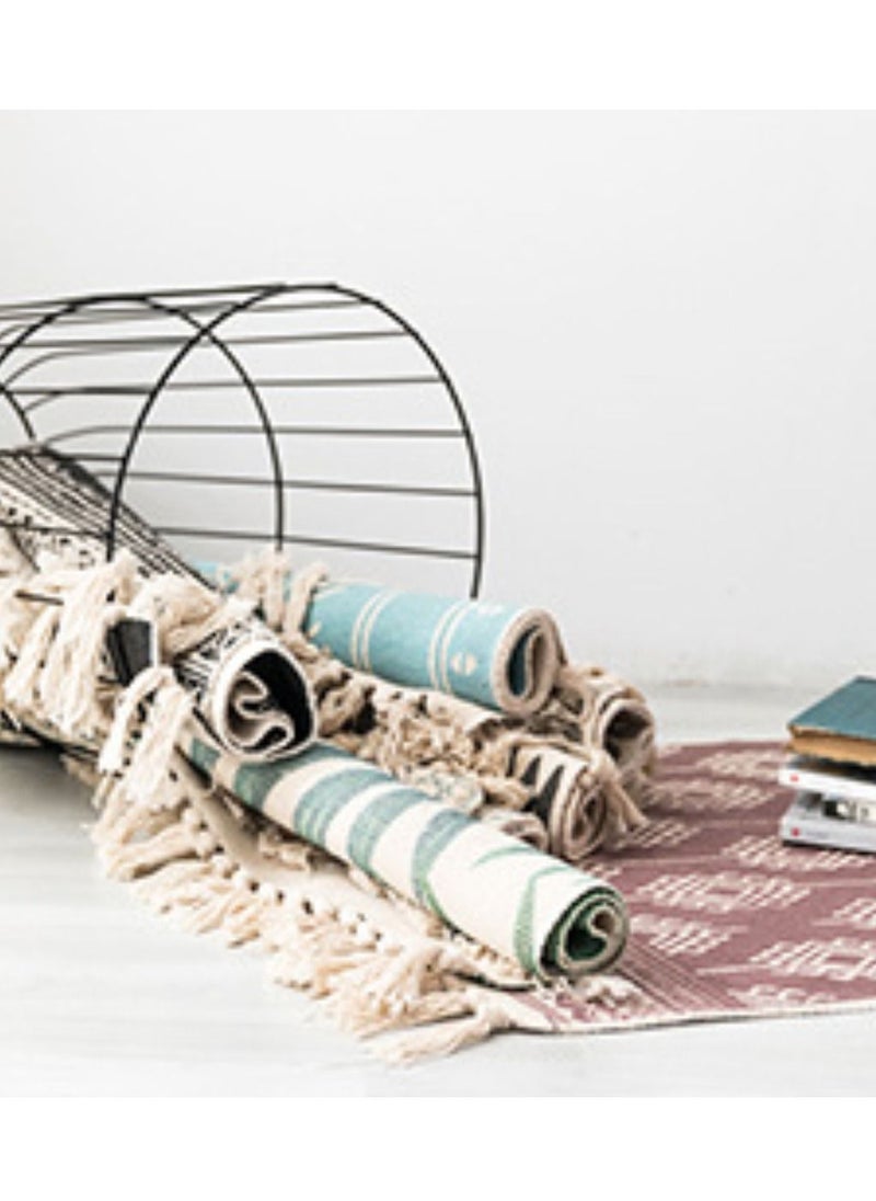 Generic - Ethnic Style Handwoven Tassel Carpet for Living Room Bedroom (Size 60×90CM) - Image 1