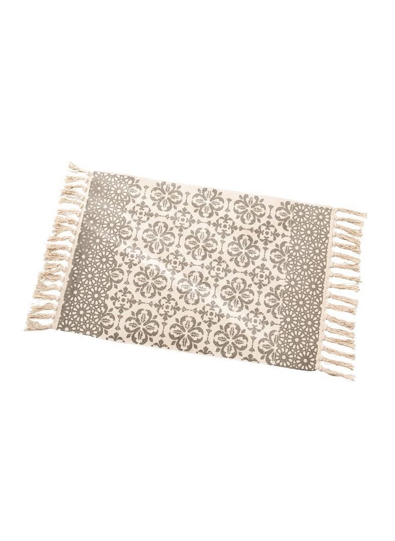 Generic - Ethnic Style Handwoven Tassel Carpet for Living Room Bedroom (Size 60×90CM) - Image 1