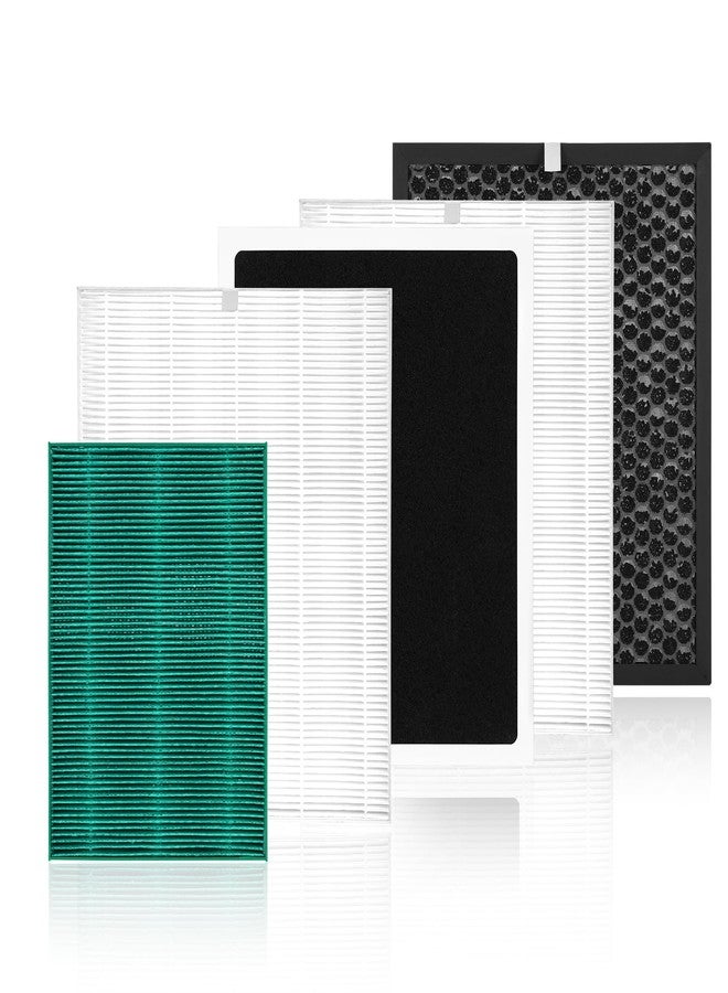 Vikua 7 Pack PR50 Filter Compatible with Brondell Revive PR50-B PR50-W Air Filter Purifier and Humidifier 2-IN-1,2xPR50 H13 HEPA Filter,1xActivated Carbon Filter,3xSpecialized Filter,1xHumidifier Filter - Image 1