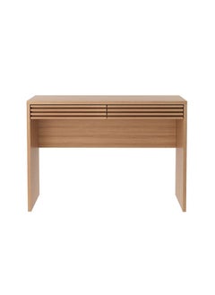 DANUBE HOME Easton Hall Table With 2 Drawers Multifunctional Living Room Table Space Saving Hallway Table Modern Design Console Table For Narrow Doorway L 120x29.8x85 Cm Brown  - Image 3