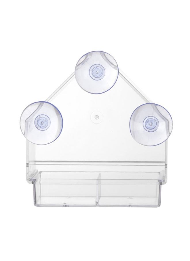 NIBEMINENT - Transparent Bird Feeder With Super Strong Suction Cups Clear - Image 1