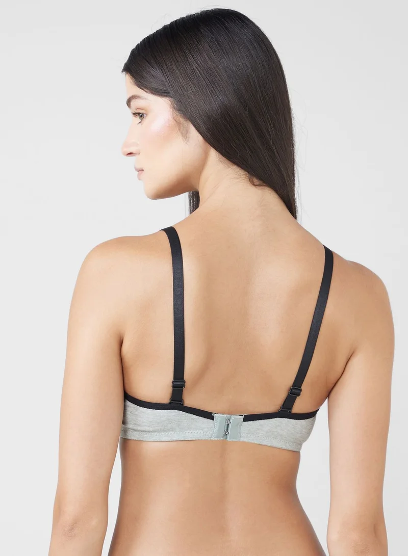 Ginger Contrast Strap T-Shirt Bra