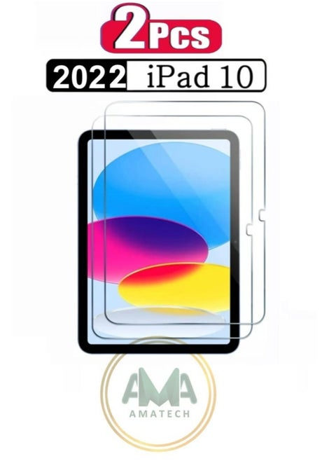 2 Pieces of screen protection stickers for iPad 10 2022  size 10.9
